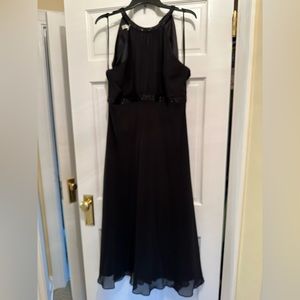 Evan-Picone black cocktail dress with beading. Size 16